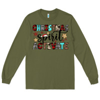 Army Green christmas spirit activate Long Sleeve Tee - JahusDesignShop