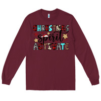 Burgundy christmas spirit activate Long Sleeve Tee - JahusDesignShop