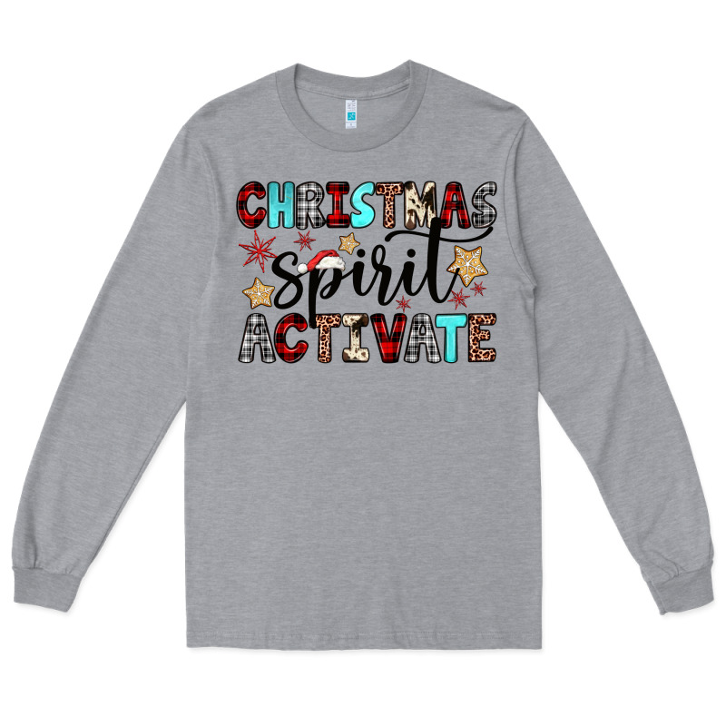 Christmas Spirit Activate Long Sleeve Tee by JahusDesignShop | Teevron