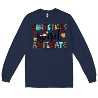 Navy christmas spirit activate Long Sleeve Tee - JahusDesignShop