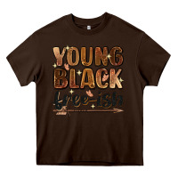 Chocolate Brown young black free ish Heavy Core Tee - Zillion Design Studio