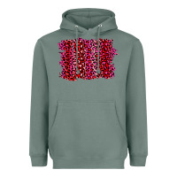 Sage pink leopard background Heavyweight Hoodie - RanaPortraitStore