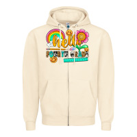 Sandshell hello fourth grade Zipper Hoodie - NancyCooperArtShop