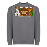 Storm (preview)baby goats and sunflower and cactus with cowhide license plat Heavyweight Sweatshirt - Artiststas