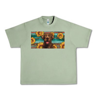 Oil Green western chocolate labrador license plate Urban Heavy Tee - Artiststas