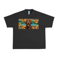 Pigment Black western chocolate labrador license plate Urban Heavy Tee - Artiststas