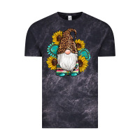 Cloud Black western gnomes sunflowers gemstones leopard serape cowhide glitter Vintage Tee - Artiststas