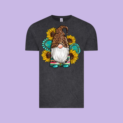 Western Gnomes Sunflowers Gemstones Leopard Serape Cowhide Glitter Vintage Tee Designed By Artiststas