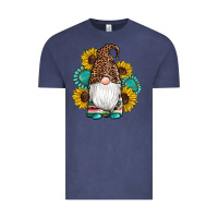 Vintage Denim western gnomes sunflowers gemstones leopard serape cowhide glitter Vintage Tee - Artiststas