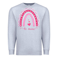 Heather Grey Valentines Day Rainbow Premium Sweatshirt - Bettercallsaul