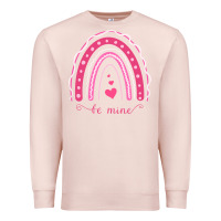 Pale Pink Valentines Day Rainbow Premium Sweatshirt - Bettercallsaul