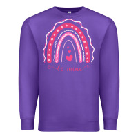 Purple Valentines Day Rainbow Premium Sweatshirt - Bettercallsaul
