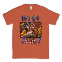 Copper let's get lit 4th of july cow Classic Tee - LillyAllenDesigns