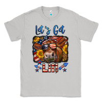 Moon Dust let's get lit 4th of july cow Classic Tee - LillyAllenDesigns