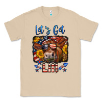 Mushroom let's get lit 4th of july cow Classic Tee - LillyAllenDesigns