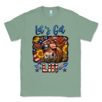 Sage let's get lit 4th of july cow Classic Tee - LillyAllenDesigns