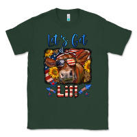 Sports Green let's get lit 4th of july cow Classic Tee - LillyAllenDesigns