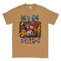 Toasted Coconut let's get lit 4th of july cow Classic Tee - LillyAllenDesigns