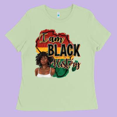 Ladies Tee i am black history