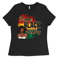 Black i am black history Ladies Tee - texasbilliewilder