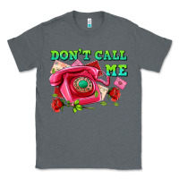 Charcoal Heather dont call me with pink phone and letters Classic Tee - AdoDesignShop