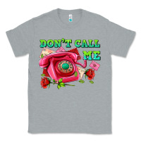 Heather Grey dont call me with pink phone and letters Classic Tee - AdoDesignShop