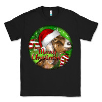 Black Nubian Goat Christmas Classic Tee - LillyAllenDesigns