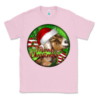 Bubblegum Pink Nubian Goat Christmas Classic Tee - LillyAllenDesigns