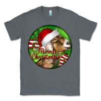 Charcoal Heather Nubian Goat Christmas Classic Tee - LillyAllenDesigns