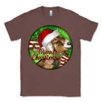 Chestnut Nubian Goat Christmas Classic Tee - LillyAllenDesigns