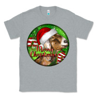 Heather Grey Nubian Goat Christmas Classic Tee - LillyAllenDesigns