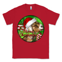 Red Nubian Goat Christmas Classic Tee - LillyAllenDesigns