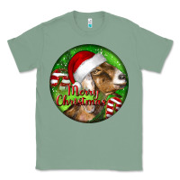 Sage Nubian Goat Christmas Classic Tee - LillyAllenDesigns