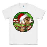 White Nubian Goat Christmas Classic Tee - LillyAllenDesigns