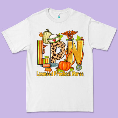 Fall Lpn Licensed Practical Nurse Premium Tee Designed By Zillion Design Studio