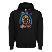 Black it takes a big heart to shape little Zipper Hoodie - NancyCooperArtShop