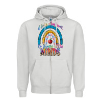 Dove Grey it takes a big heart to shape little Zipper Hoodie - NancyCooperArtShop