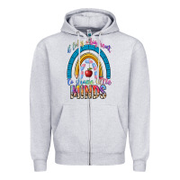 Heather Grey it takes a big heart to shape little Zipper Hoodie - NancyCooperArtShop