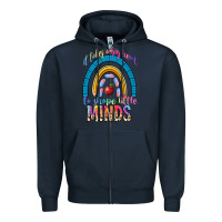 Navy it takes a big heart to shape little Zipper Hoodie - NancyCooperArtShop