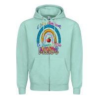 Seafoam it takes a big heart to shape little Zipper Hoodie - NancyCooperArtShop