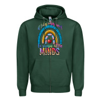 Sports Green it takes a big heart to shape little Zipper Hoodie - NancyCooperArtShop
