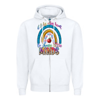 White it takes a big heart to shape little Zipper Hoodie - NancyCooperArtShop