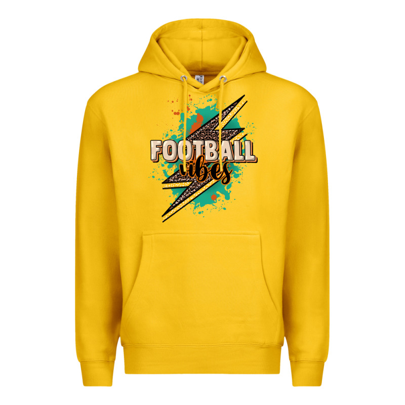 Football Vibes Premium Hoodie by NancyCooperArtShop | Teevron