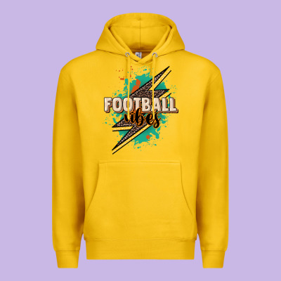 Football Vibes Premium Hoodie Designed By Nancycooperartshop