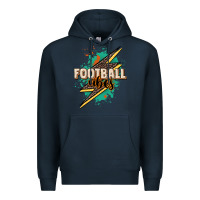Navy Football vibes Premium Hoodie - NancyCooperArtShop