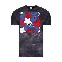 Cloud Black Glitter 4th Of July Seamless Pattern Vintage Tee - BundleAndBundleShop