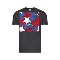 Vintage Black Glitter 4th Of July Seamless Pattern Vintage Tee - BundleAndBundleShop