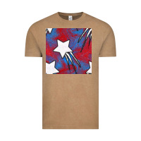 Vintage Coffee Glitter 4th Of July Seamless Pattern Vintage Tee - BundleAndBundleShop