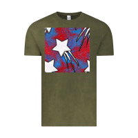 Glitter 4th Of July Seamless Pattern Vintage Tee | Teevron