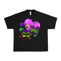 Black mardi gras heart and mask Urban Heavy Tee - AdoDesignShop